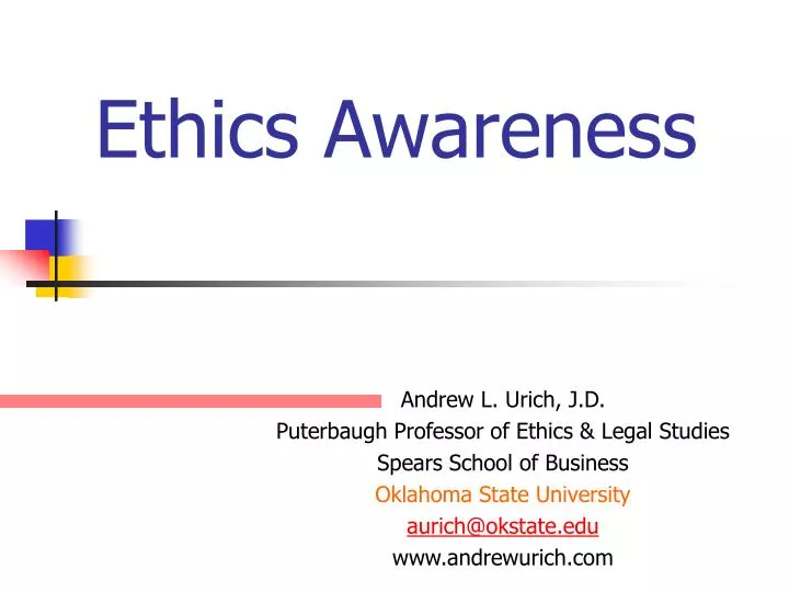 ethics awareness inventory