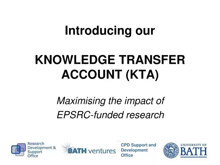 introducing our knowledge transfer account kta n.