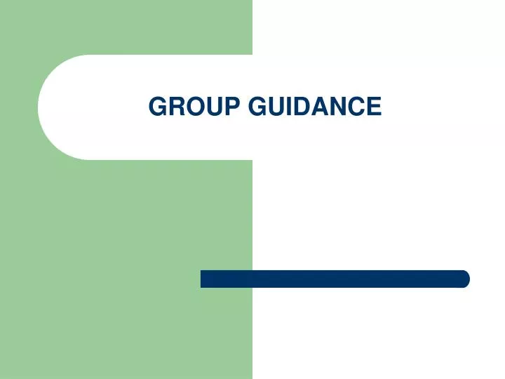 group guidance n.