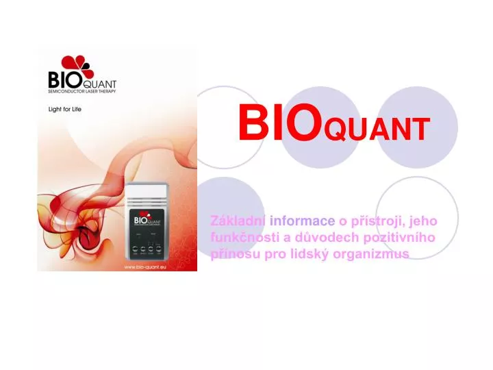 PPT - BIO QUANT PowerPoint Presentation, free download - ID:5060802