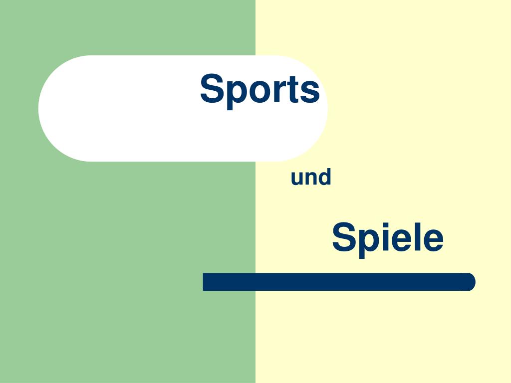 PPT - Sports und Spiele PowerPoint Presentation, free download