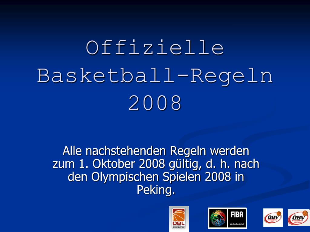 PPT - Offizielle Basketball-Regeln 2008 PowerPoint Presentation, free  download - ID:5062992