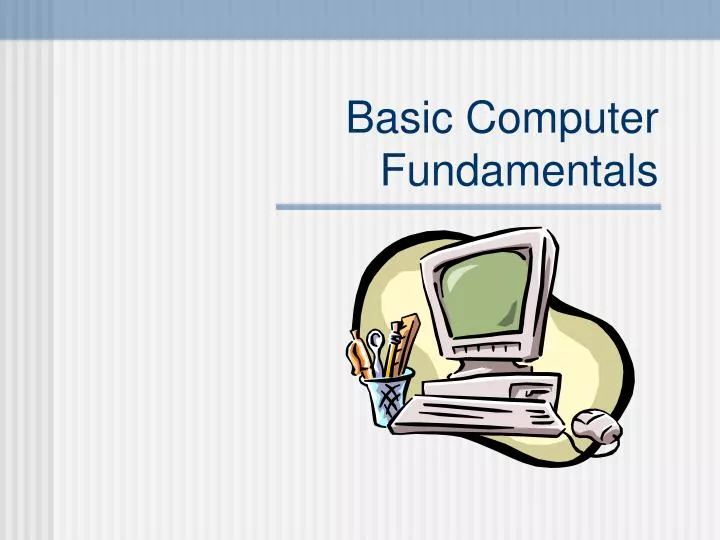 powerpoint presentation of computer fundamentals