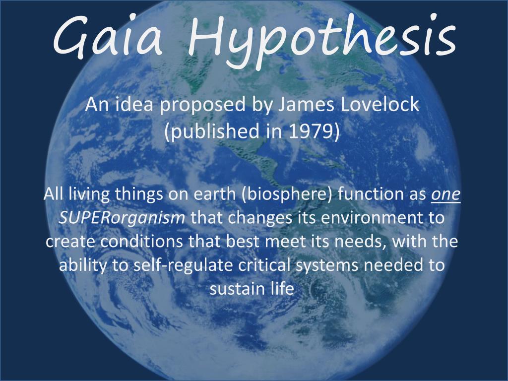 meaning of gaia hypothesis