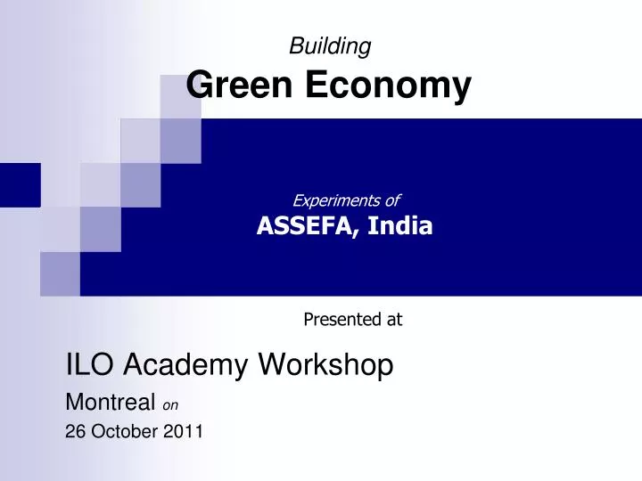 building green economy n.