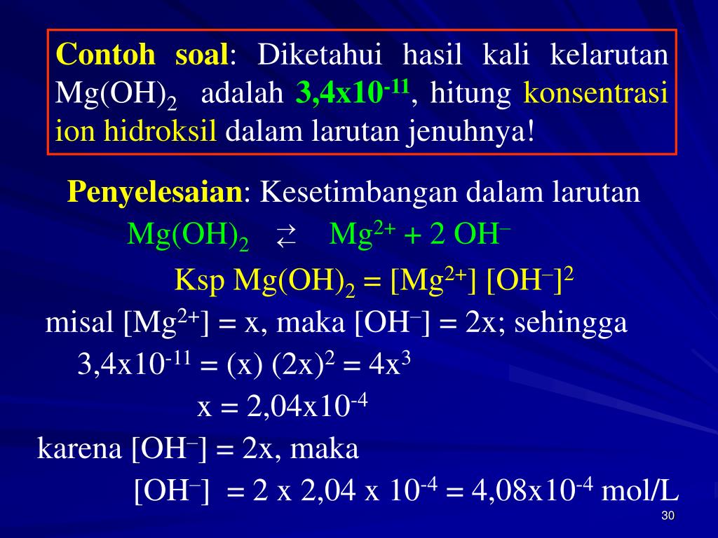 Contoh Soal Kelarutan Dan Hasil Kali Kelarutan Contoh Soal Terbaru