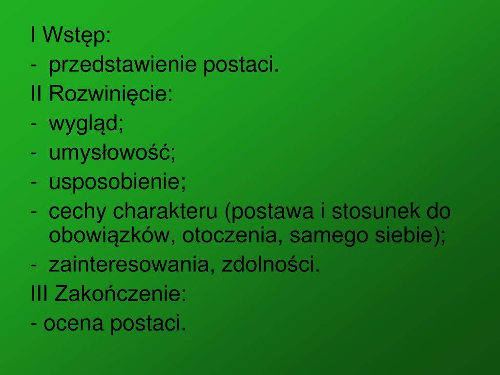 PPT - Przygotowujemy materiał literacki i językowy do napisania