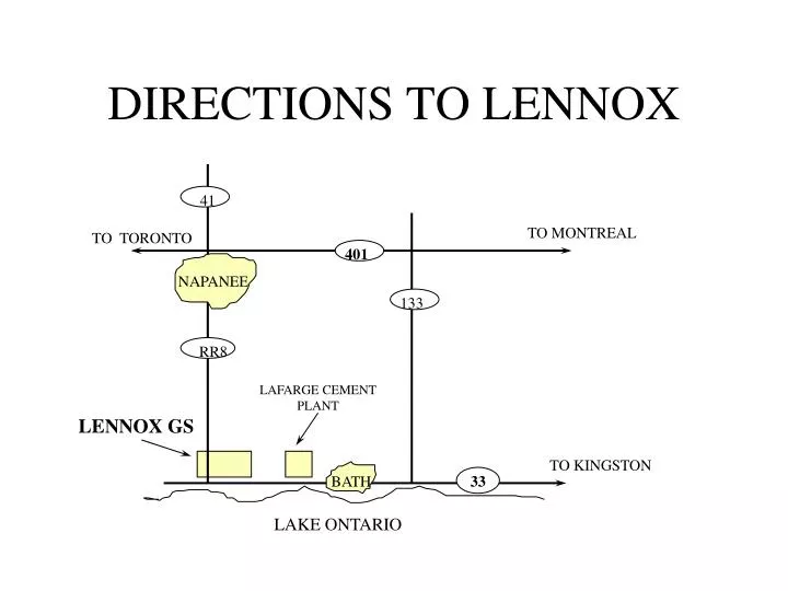 PPT DIRECTIONS TO LENNOX PowerPoint Presentation, free download ID