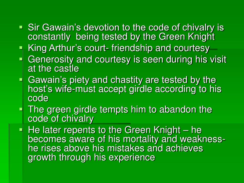 5 Points Of Chivalry Code Sir Gawain And The Green Knight Xolerexcel 