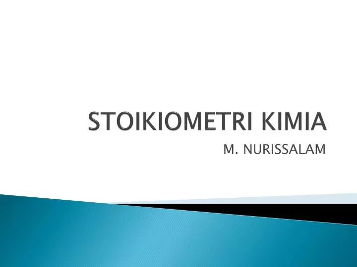 PPT STOIKIOMETRI KIMIA PowerPoint Presentation, free