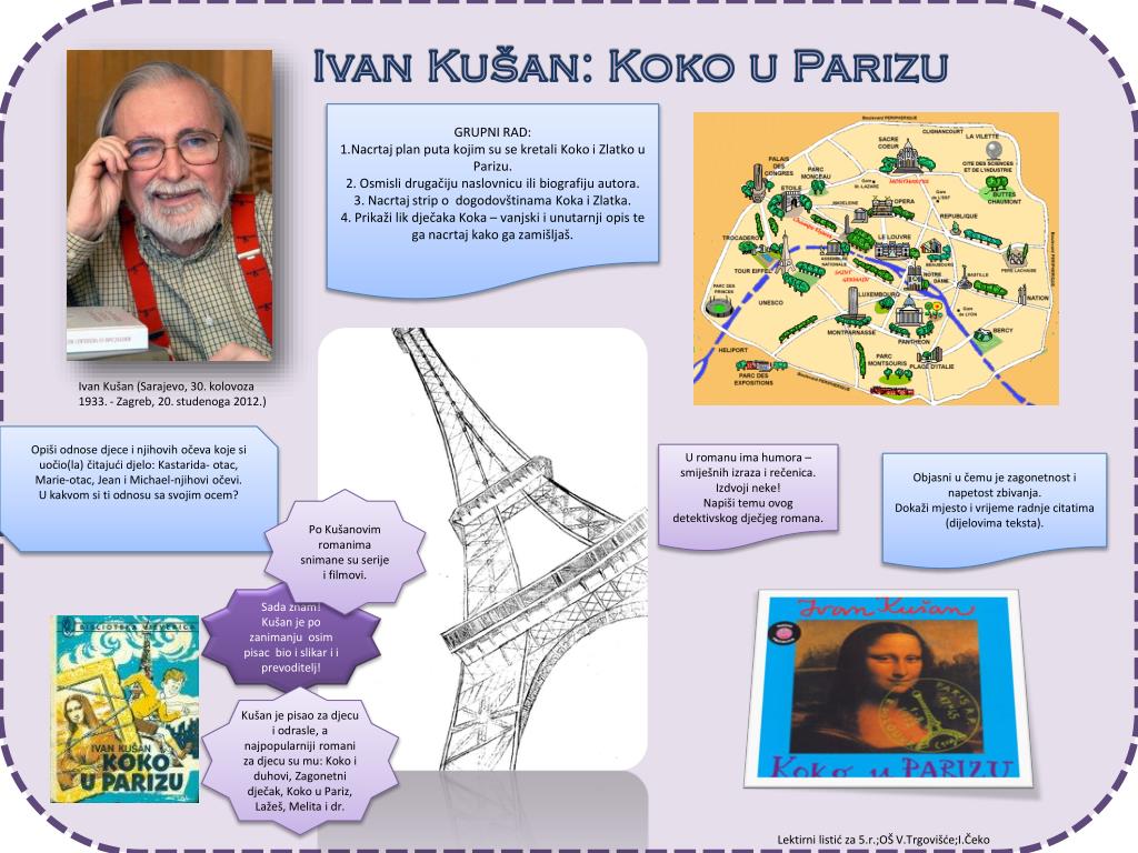 bijes Topiti Upiti  PPT - Ivan Kušan: Koko u Parizu PowerPoint Presentation, free download -  ID:5068932