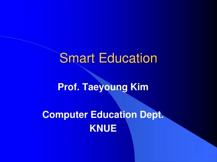 ppt on smart education