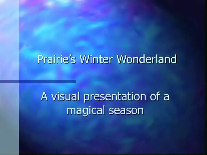 prairie s winter wonderland n.