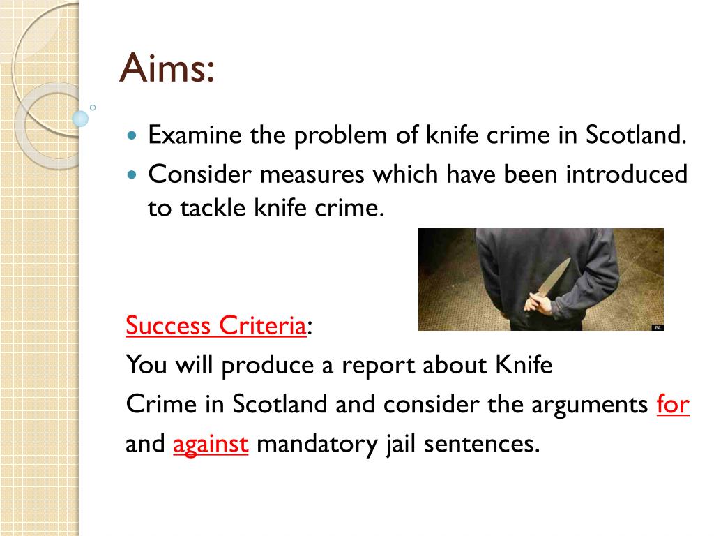 case study of knife crime