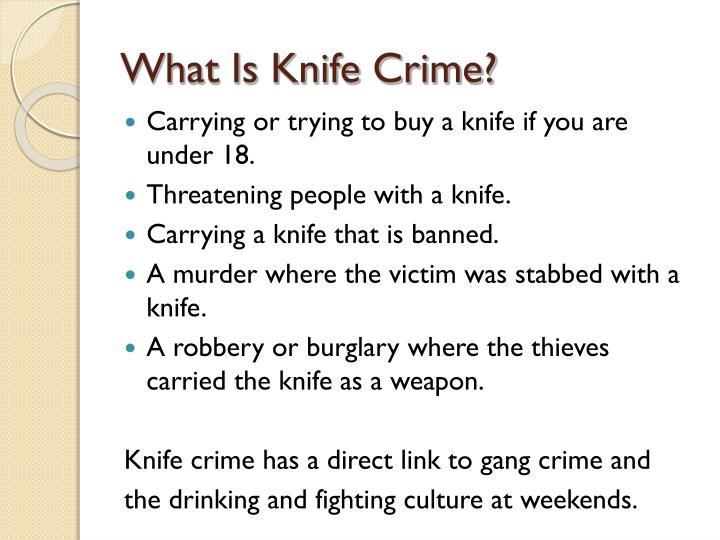 case study about knife crime