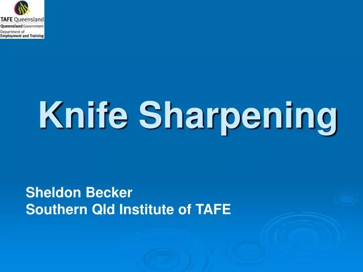 knife sharpening n.