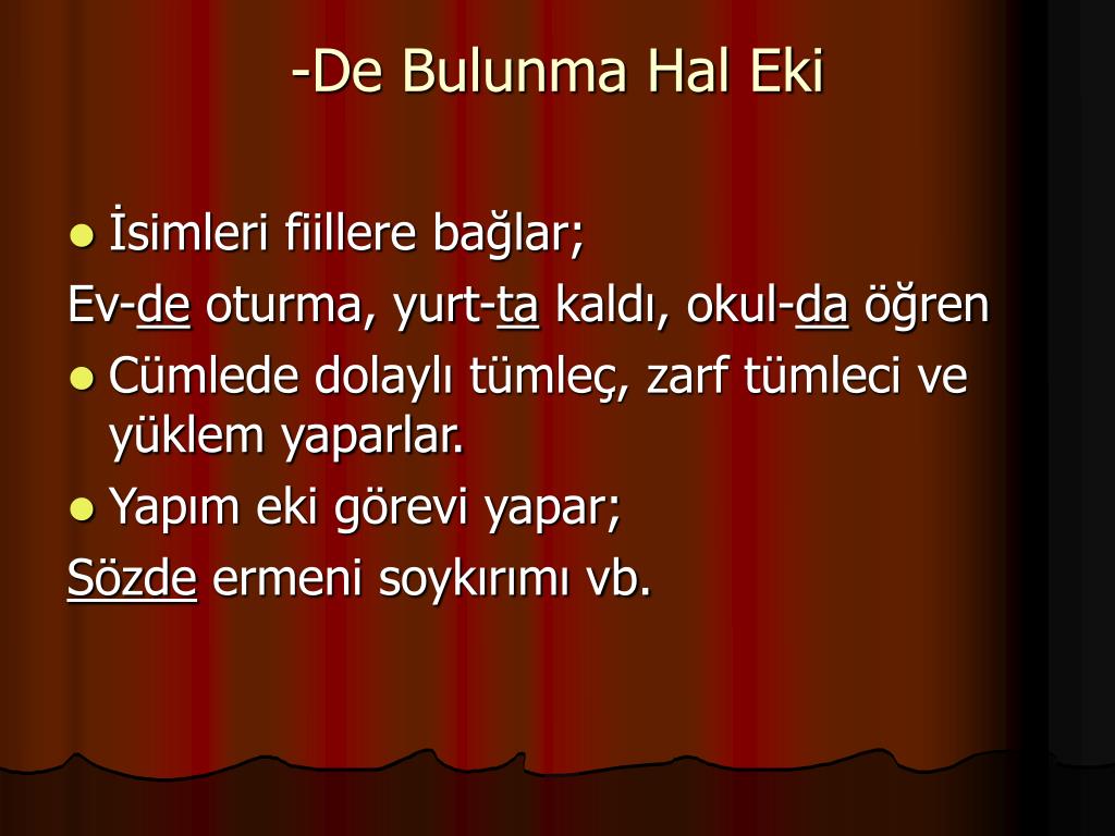 PPT - 20-Yapı bilgisi yapım ve çekim ekleri PowerPoint ...