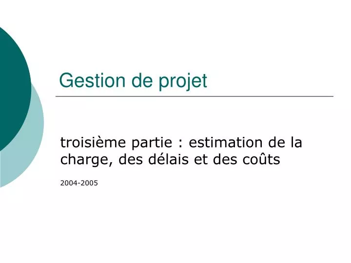 PPT  Gestion de projet PowerPoint Presentation, free download  ID5072575