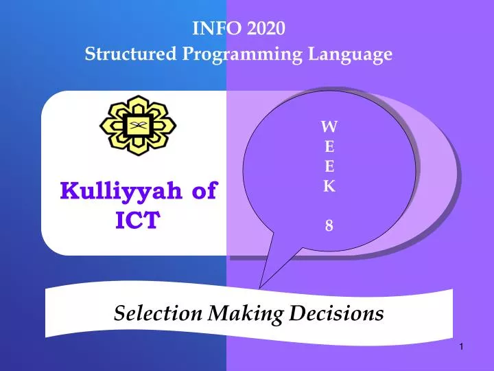 PPT - Kulliyyah of ICT PowerPoint Presentation, free download - ID:5073708