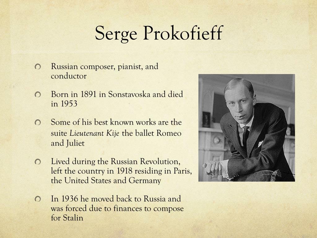 PPT - Serge Prokofieff PowerPoint Presentation, free download - ID ...