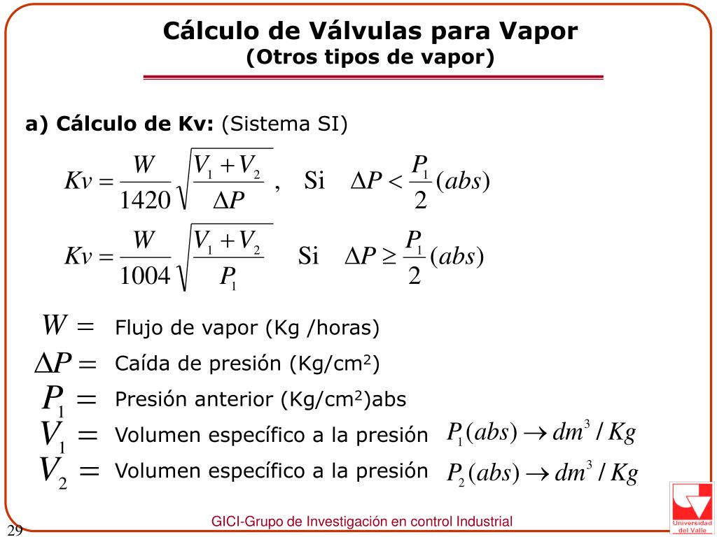 PPT - Coeficiente para dimensionamiento de Válvulas PowerPoint Presentation  - ID:5076269