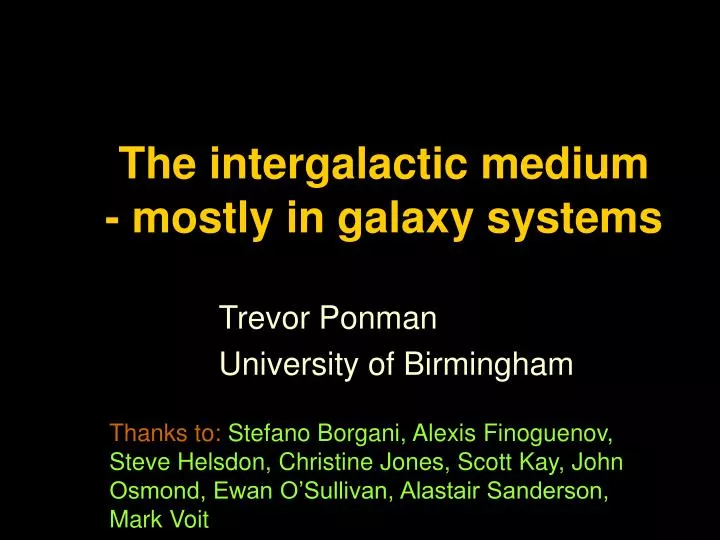 WHAT ARE THE DIFFERENCES BETWEEN INTERGALACTIC MEDIUM visual data 7
