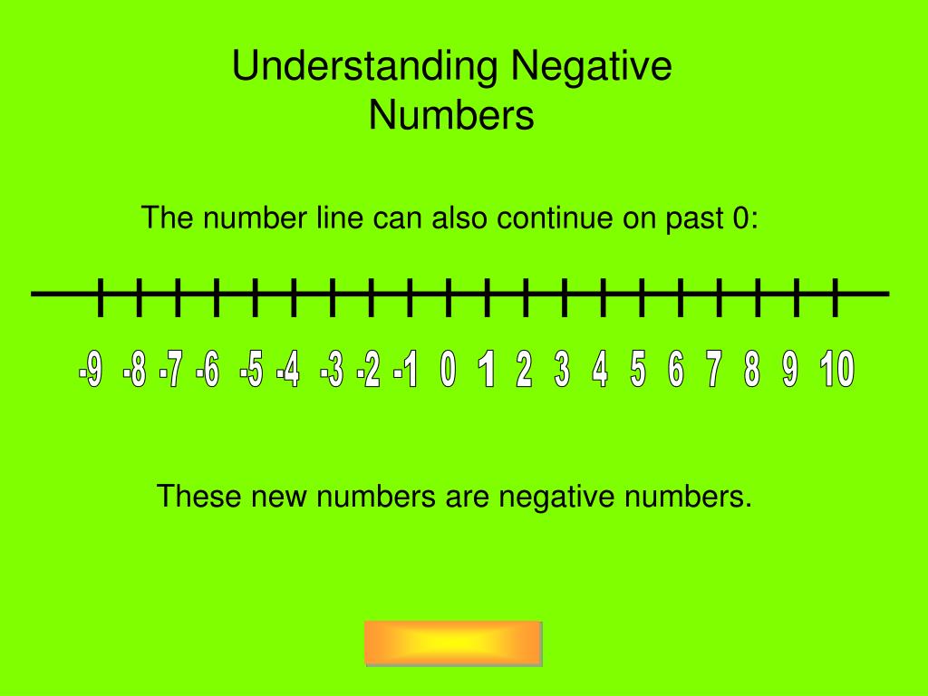 Ppt negative numbers powerpoint presentation free download id 5076855