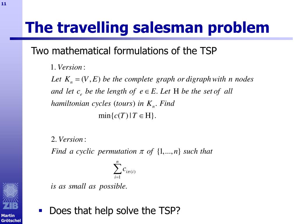 travelling salesman problem calculator