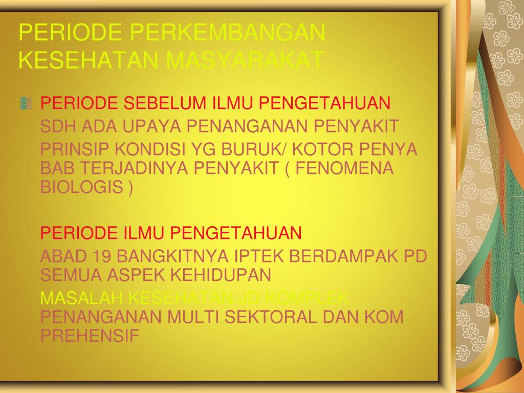 PPT - ILMU KESEHATAN MASYARAKAT ( I K M ) PowerPoint Presentation, free  download - ID:5079610