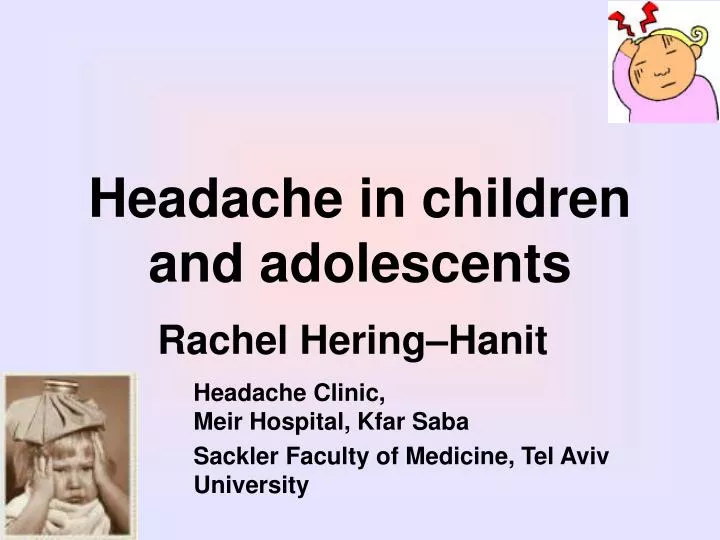 headache in children and adolescents n.