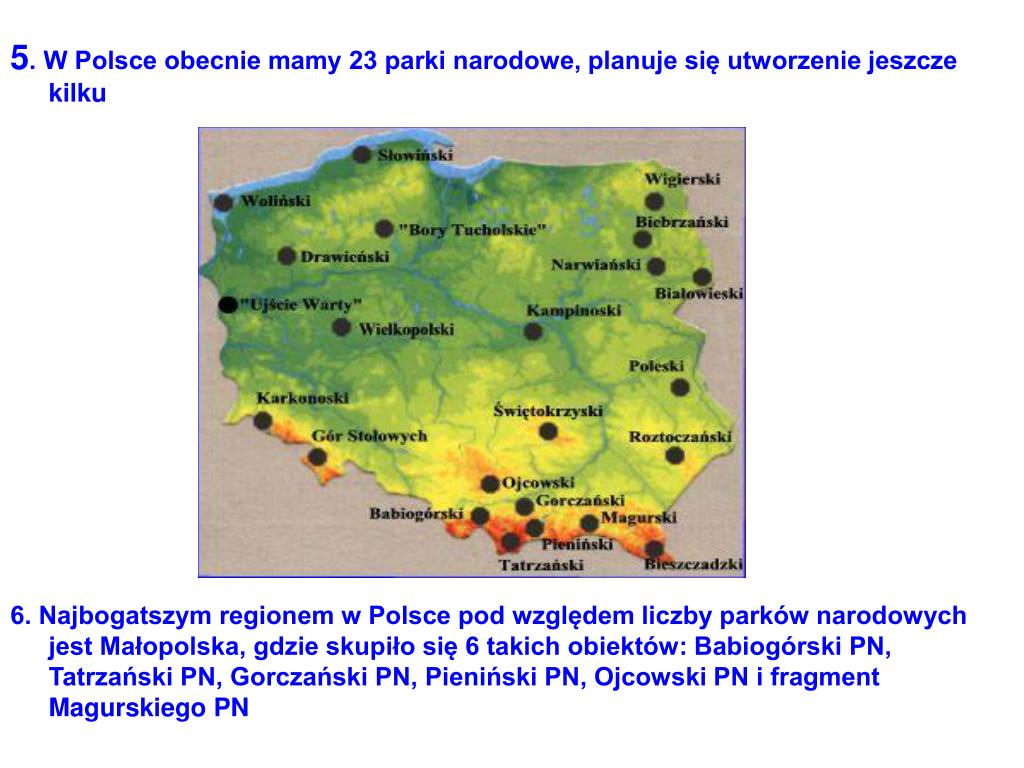 Okresl Ktore Formy Ochrony Obszarowej Moga Stanowic Strefe Otuliny PPT - Formy ochrony przyrody w Polsce PowerPoint Presentation, free