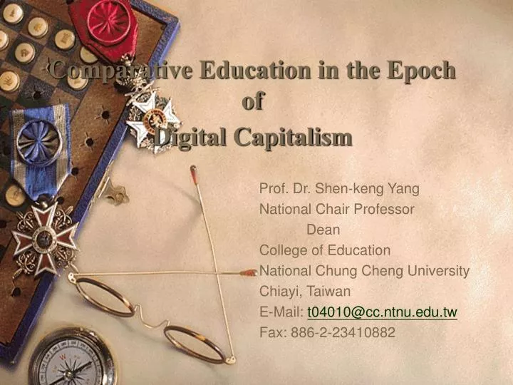 comparative education in the epoch of digital capitalism n.