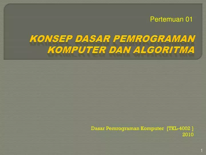 algoritma pemrograman dasar powerpoint