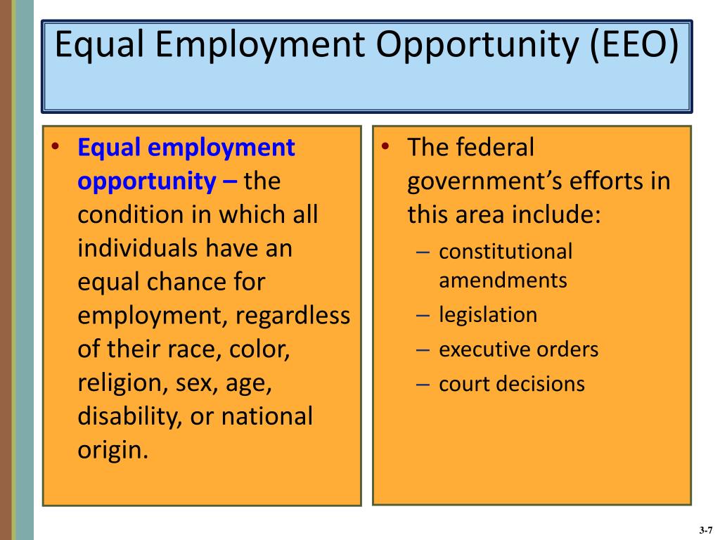 equal employment opportunity case study