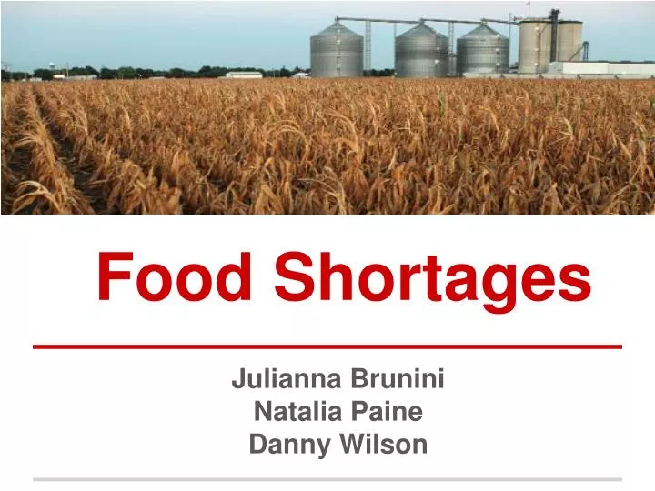PPT Food Shortages PowerPoint Presentation, free download ID5083570