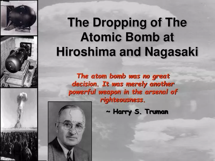 the decision to use the atomic the decision to use the atomic