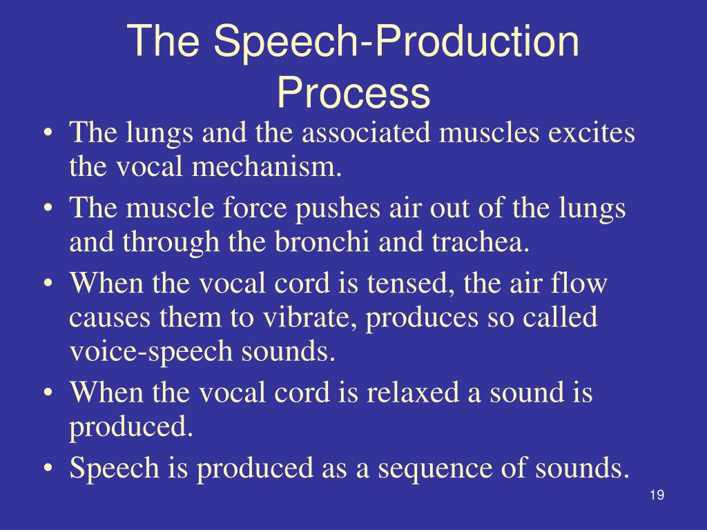 mechanics of speech production
