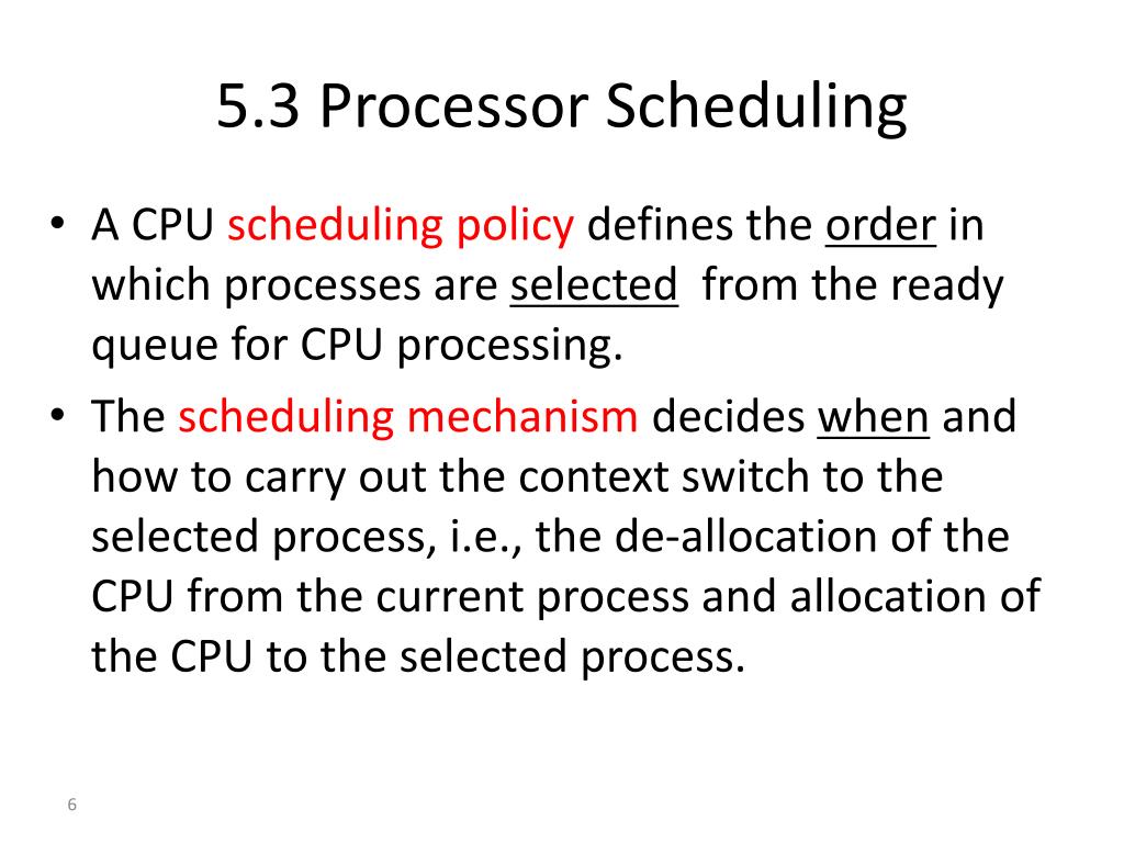 processor assignment scheduling