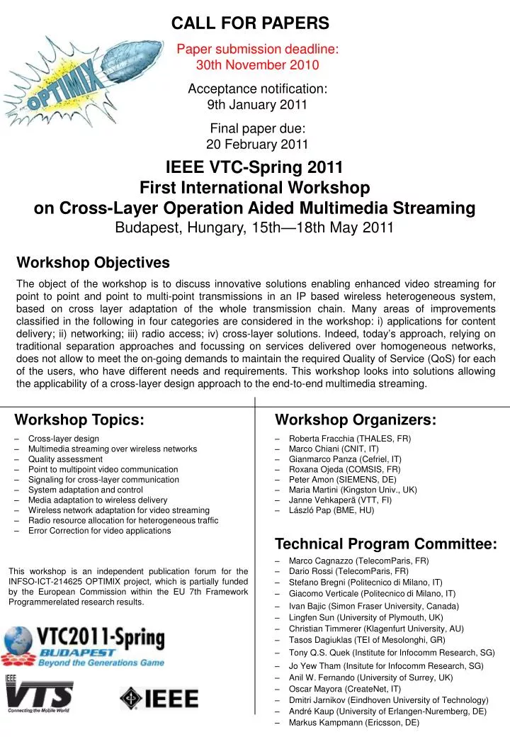 PPT IEEE VTCSpring 2011 First International PowerPoint