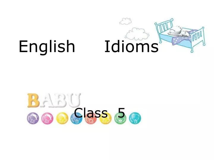 english idioms n.