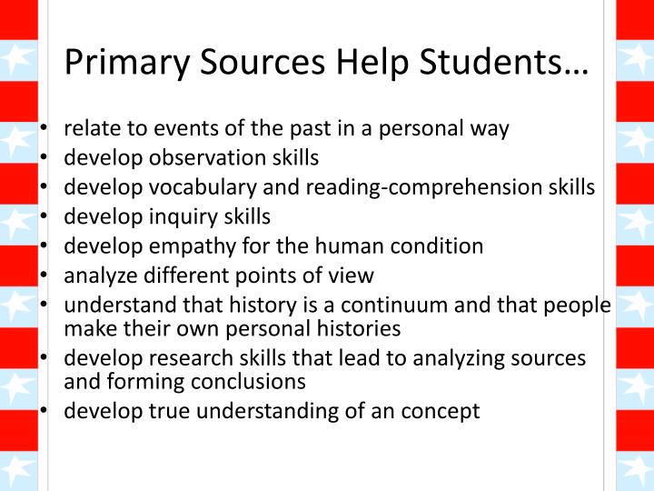 Using Sources Example Kids Primary Sources Examples For Kids