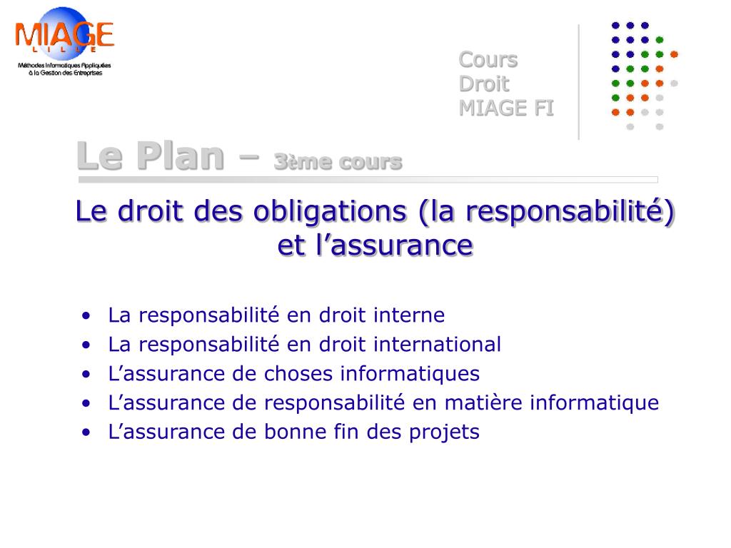 PPT - Cours de droit MIAGE FI PowerPoint Presentation, free download -  ID:5087214