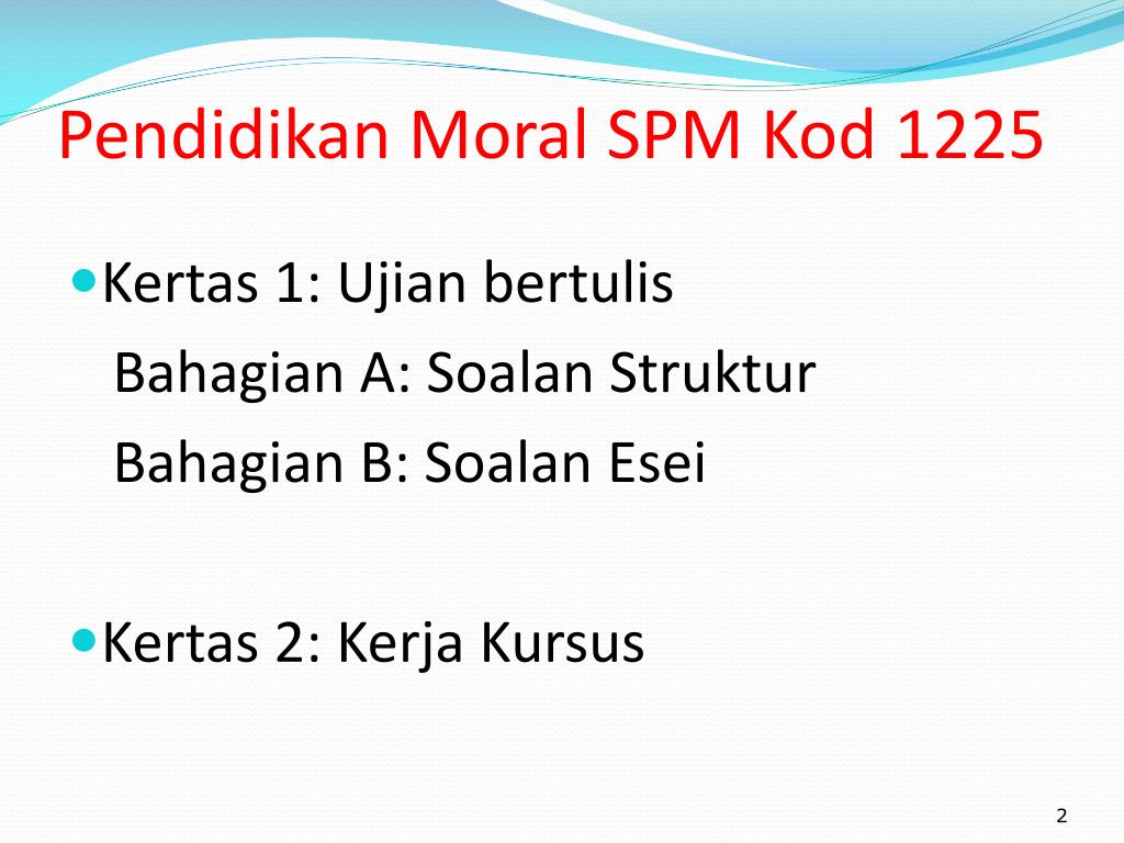 PPT - Pendidikan Moral PowerPoint Presentation - ID:5087739