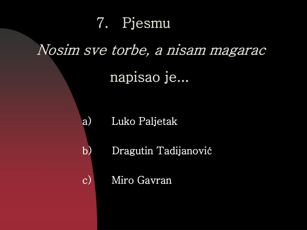 PPT - Kviz “ Koliko poznajem hrvatski jezik?” (5. i 6. razred) PowerPoint  Presentation - ID:5088197