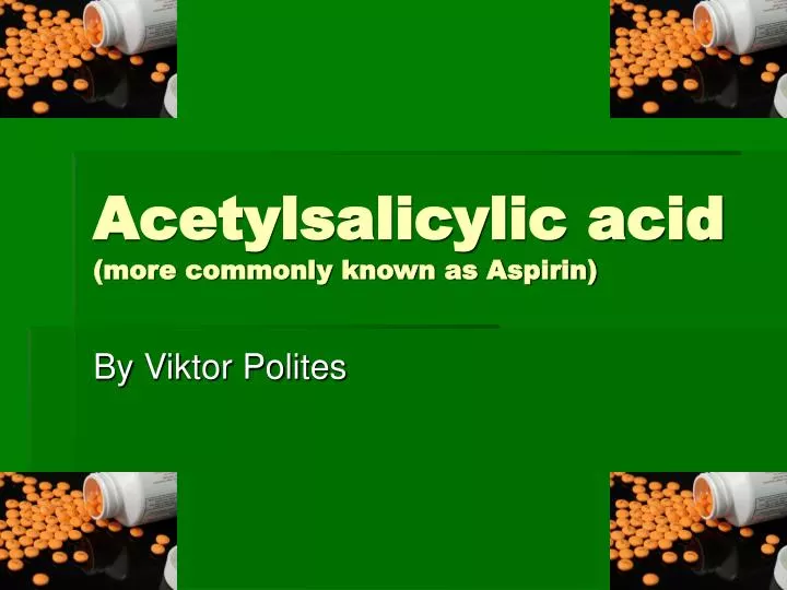 preparation of acetylsalicylic acid 1 preparation of acetylsalicylic acid 1