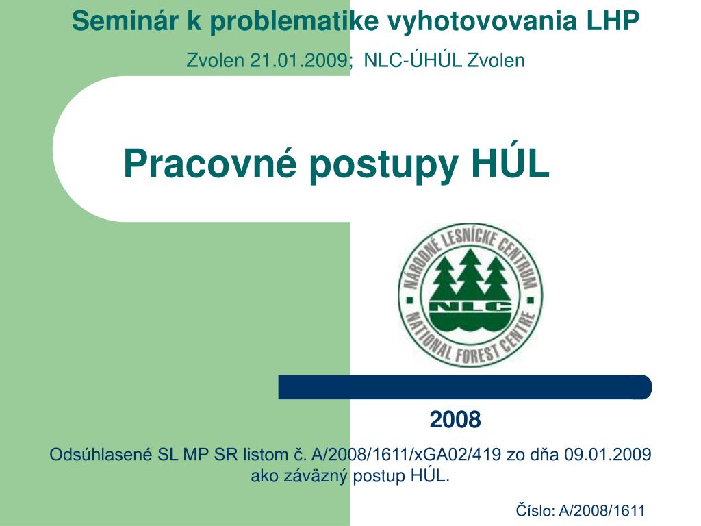PPT - Pracovné postupy HÚL PowerPoint Presentation, free download -  ID:5089707