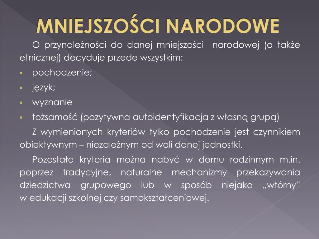 Język Mniejszości Narodowej Co To Znaczy PPT - MNIEJSZOŚCI NARODOWE W POLSCE PowerPoint Presentation, free