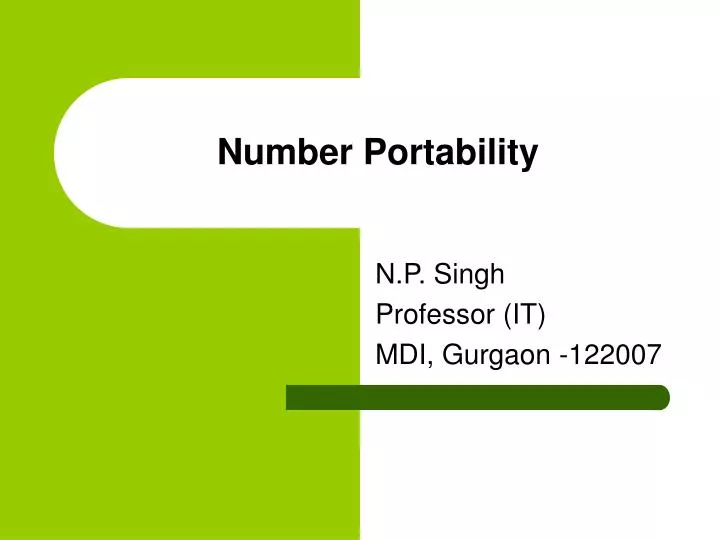 number portability n.