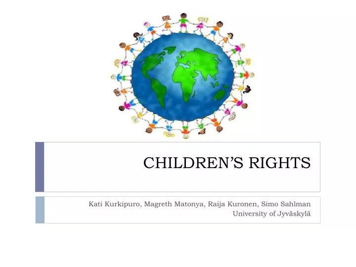 powerpoint presentation of children's rights