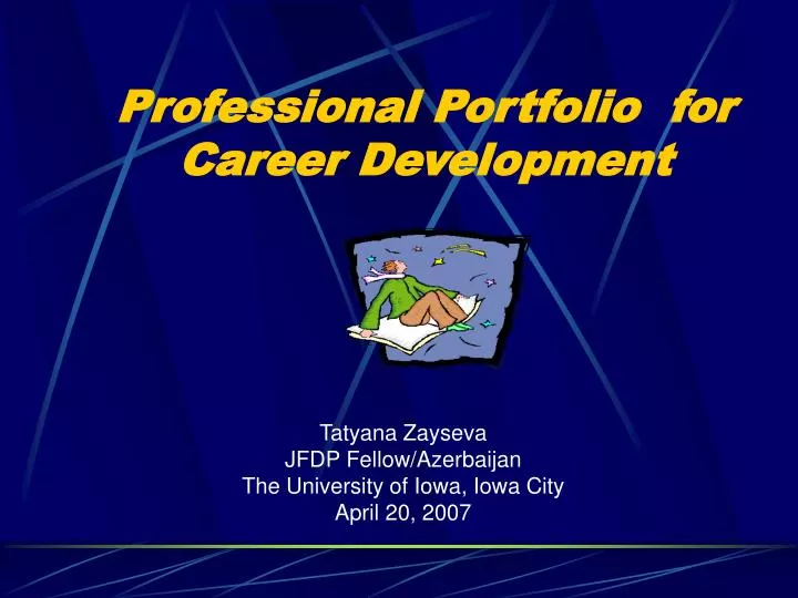PPT Professional Portfolio for Career Development PowerPoint